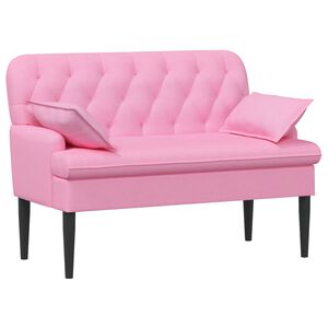 vidaXL Pohovka s knofl&iacute;kov&yacute;m pro&scaron;&iacute;v&aacute;n&iacute;m Růžov&aacute; 111 x 68 x 80 cm Textil