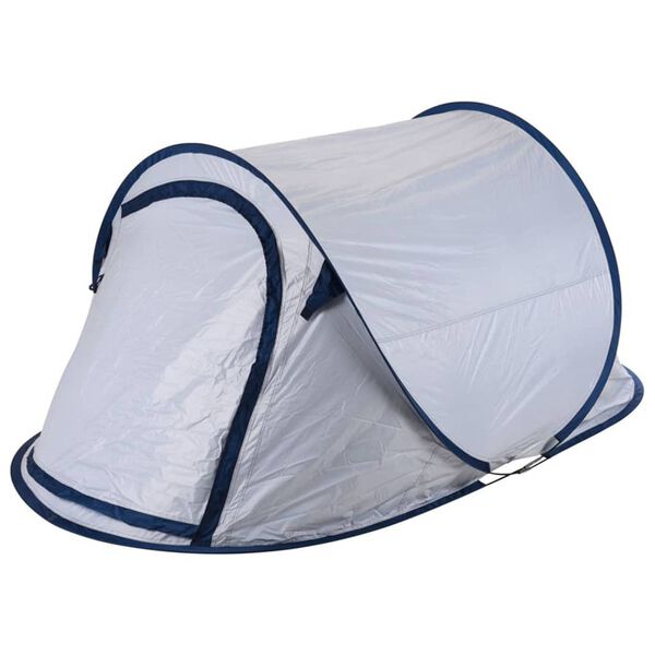 Redcliffs Pop-up stan pro 2 osoby 220 x 120 x 90 cm b&iacute;l&yacute; a modr&yacute;