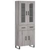 vidaXL Skř&iacute;ň highboard &scaron;ed&aacute; sonoma 69,5 x 34 x 180 cm kompozitn&iacute; dřevo