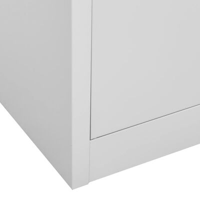 vidaXL Uzamykatelné skříně 5 ks světle šedé 90 x 45 x 92,5 cm ocel