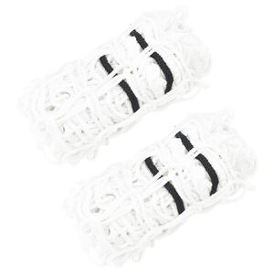 vidaXL Sítě na seno 2 ks kulaté bílé 75 x 50 cm PP