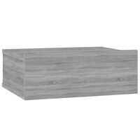 vidaXL Plovoucí noční stolek šedý sonoma 40x30x15 cm kompozitní dřevo
