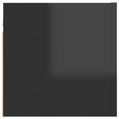 vidaXL Noční stolek černý s vysokým leskem 30,5x30x30 cm dřevotříska