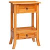 vidaXL Konzolov&yacute; stolek se z&aacute;suvkou Př&iacute;rodn&iacute; 50,5 x 30 x 75,5 cm