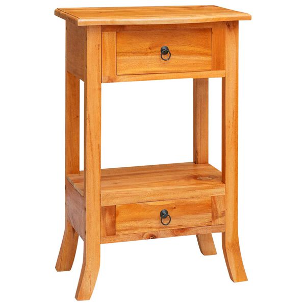 vidaXL Konzolov&yacute; stolek se z&aacute;suvkou Př&iacute;rodn&iacute; 50,5 x 30 x 75,5 cm