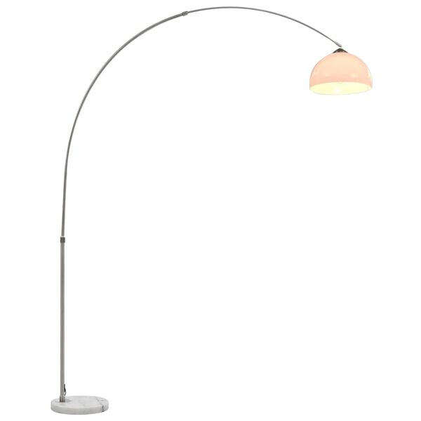 vidaXL Klenut&aacute; lampa 60 W stř&iacute;brn&aacute; E27 200 cm