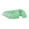 vidaXL Sklen&iacute;k s ocelov&yacute;m r&aacute;mem zelen&yacute; 60 m&sup2; 12 x 5 x 2,3 m