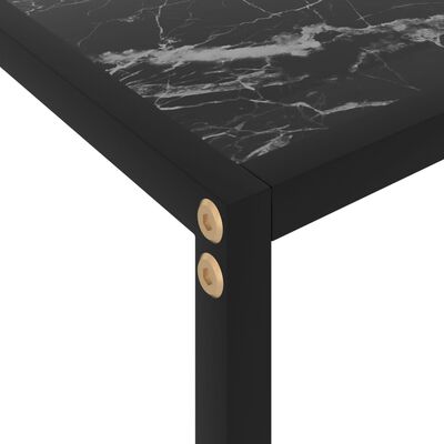 vidaXL Konzolový stolek černý 80 x 35 x 75 cm tvrzené sklo