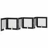 vidaXL Skl&aacute;dac&iacute; ps&iacute; br&aacute;na se stojany 6 pcs Čern&yacute; dub 482 cm
