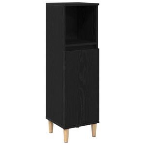 vidaXL Koupelnov&yacute; kabinet Čern&yacute; dub 30 x 30 x 100 cm Kompozitn&iacute; dřevo