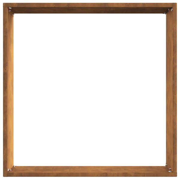 vidaXL Okraj trávníku Rezavá 40 x 40 x 13 cm Povětrnostně odolná ocel