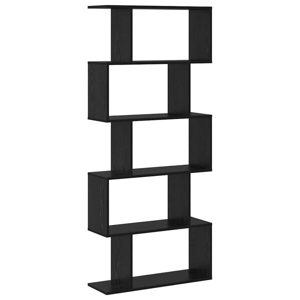 vidaXL Knihovna Čern&yacute; dub 70 x 24 x 161 cm kompozitn&iacute; dřevo