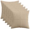 vidaXL Povlak na pol&scaron;t&aacute;ř 6 pcs ALMELO Taupe 40 x 40 cm man&scaron;estr