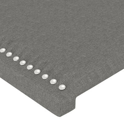 vidaXL Čelo postele typu ušák tmavě šedé 93x23x118/128 cm textil