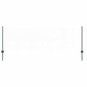 vidaXL Hexagon&aacute;ln&iacute; plot s podpěrou 50 x 0,8 m Ocel potažen&aacute; PVC Zelen&aacute;