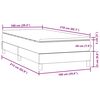 vidaXL Box spring postel s matrac&iacute; růžov&aacute; 100x210 cm samet