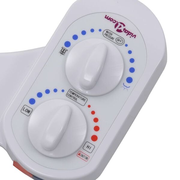 vidaXL Přídavný bidet na WC sedátko teplá/studená voda jedna tryska