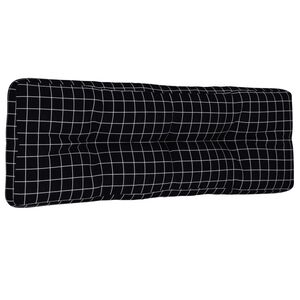 vidaXL Podu&scaron;ka na palety čern&aacute; k&aacute;rovan&aacute; 120 x 40 x 12 cm textil