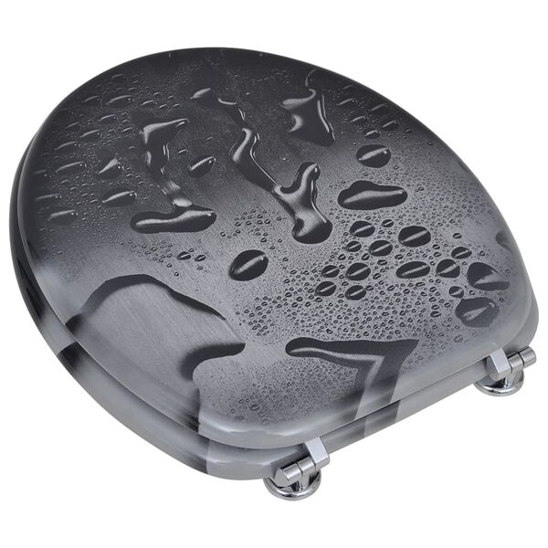 vidaXL WC sedátka s víky 2 ks MDF kapky vody