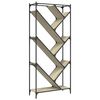 vidaXL Knihovna dub sonoma 79 x 30 x 180 cm kompozitn&iacute; dřevo a kov
