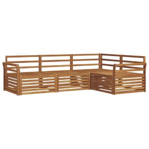 vidaXL Venkovn&iacute; pohovkov&aacute; souprava 4 pcs Př&iacute;rodn&iacute;