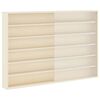 vidaXL N&aacute;stěnn&yacute; vitr&iacute;nov&yacute; box B&eacute;žov&aacute; 80 x 8,5 x 54 cm Překližka