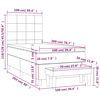vidaXL Box spring postel s matrac&iacute; modr&aacute; 100 x 200 cm textil