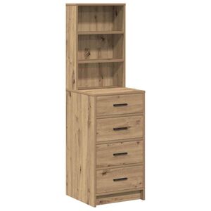 vidaXL Vysok&yacute; bufet dub artisan 40 x 41 x 135 cm Kompozitn&iacute; dřevo
