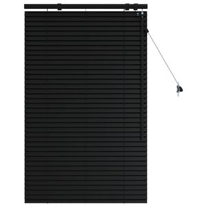 vidaXL Venet &scaron;koln&iacute; žaluzie Čern&aacute; 90 x 130 cm 35 mm Masivn&iacute; paulovnie