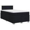 vidaXL Postel boxspring s matrac&iacute; s čelo Čern&aacute; 120 x 200 cm Textil