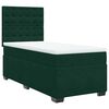 vidaXL Box spring postel s matrac&iacute; tmavě zelen&aacute; 100x200 cm samet
