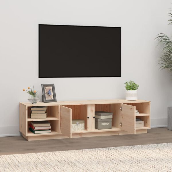 vidaXL TV skř&iacute;ňka 156 x 40 x 40 cm masivn&iacute; borov&eacute; dřevo