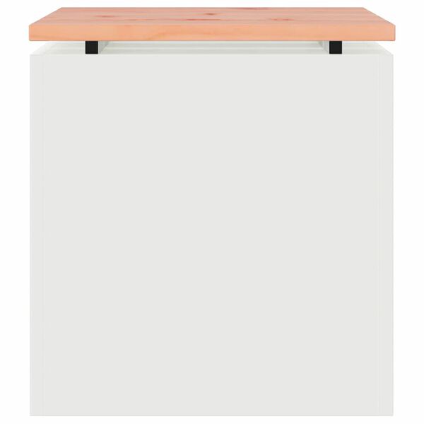 vidaXL Zahradní lavice Bílá 40 x 40 x 43 cm Ocel