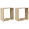 vidaXL N&aacute;stěnn&eacute; police kostky 2 ks dub sonoma 30 x 15 x 30 cm