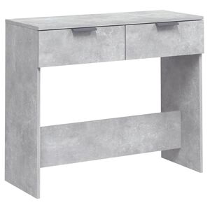 vidaXL Konzolov&yacute; stolek betonově &scaron;ed&yacute; 90 x 36 x 75 cm kompozitn&iacute; dřevo