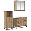 vidaXL Sada koupelnov&eacute;ho n&aacute;bytku 3 pcs Artisanov&yacute; dub kompozitn&iacute; dřevo