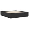 vidaXL R&aacute;m postele s čelo Čern&aacute; 200 x 200 cm kompozitn&iacute; dřevo
