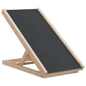 vidaXL Rampa pro psy &scaron;ed&aacute; 70 x 35 cm masivn&iacute; jedlov&eacute; dřevo