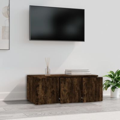 vidaXL TV skříňka kouřový dub 80 x 34 x 30 cm kompozitní dřevo