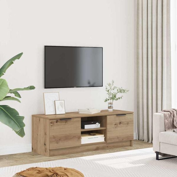 vidaXL TV skř&iacute;ňka dub artisa 102 x 35 x 36,5 cm kompozitn&iacute; dřevo
