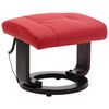 vidaXL Masážní polohovací TV křeslo červené umělá kůže