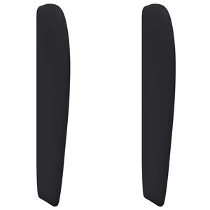 vidaXL U&scaron;i čela postele Čern&aacute; 80 x 23 x 6 cm PVC
