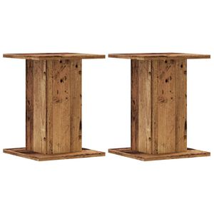 vidaXL Stojany na reproduktory 2 ks old wood 30 x 30 x 40 cm kompozit