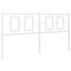 vidaXL Kovové čelo postele bílé 150 cm