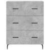 vidaXL Skř&iacute;ň highboard betonově &scaron;ed&aacute; 69,5x34x180 cm kompozitn&iacute; dřevo