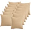vidaXL Povlak na pol&scaron;t&aacute;ř 12 ks HEERLEN Kr&eacute;mov&aacute; 40 x 40 cm Textil