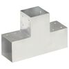 vidaXL Tr&aacute;mov&aacute; spojka ve tvaru T pozinkovan&yacute; kov 101 x 101 mm
