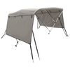 vidaXL Bimini stř&iacute;&scaron;ka se 3 oblouky a bočnicemi 183x(185&ndash;198)x137 cm