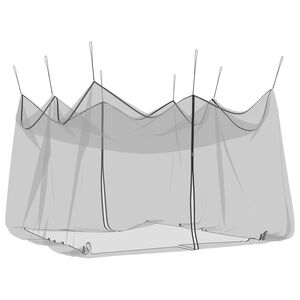 vidaXL Zahradn&iacute; moskyti&eacute;ra 220 mesh Čern&aacute; 4 x 4 x 2,5 m Polyester