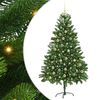 vidaXL V&aacute;nočn&iacute; stromek s LED osvětlen&iacute;m Zelen&aacute; 180 cm PE